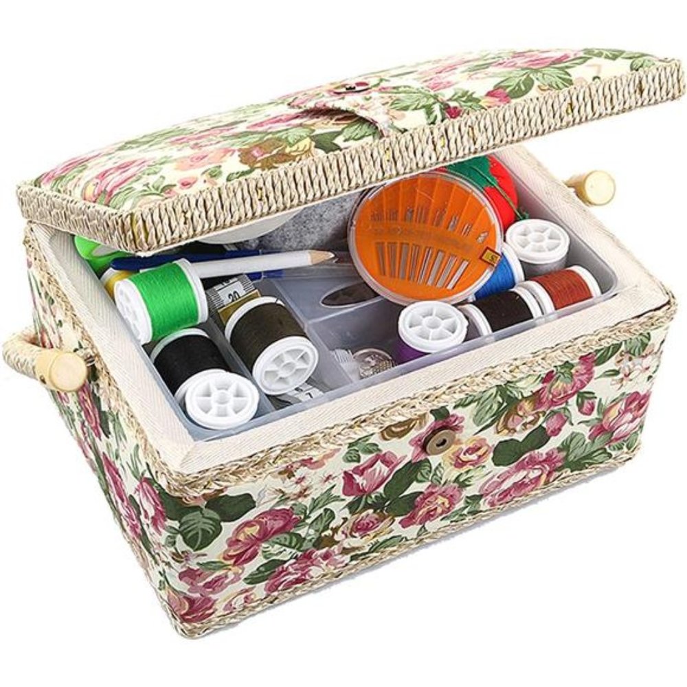 Medium Basic Sewing Kit with Complete Sewing Kit Accessories for Sewing Mending